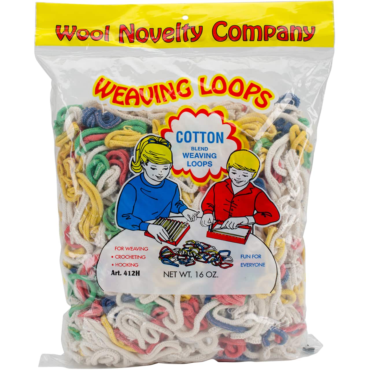 Wool Novelty Cotton Weaving Loops 16oz - Assorted